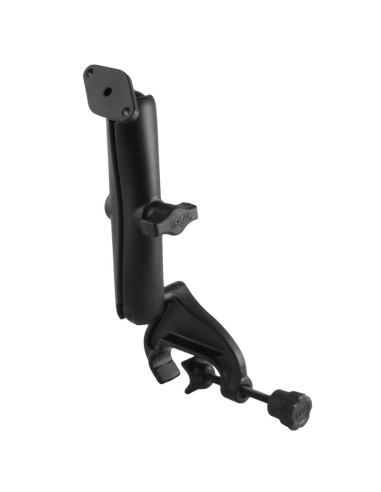 RAM® Double Ball Yoke Clamp Mount with Diamond Plate - Long