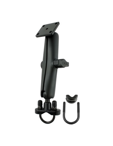 RAM® Handlebar U-Bolt Double Ball Mount with Rectangle AMPS Plate