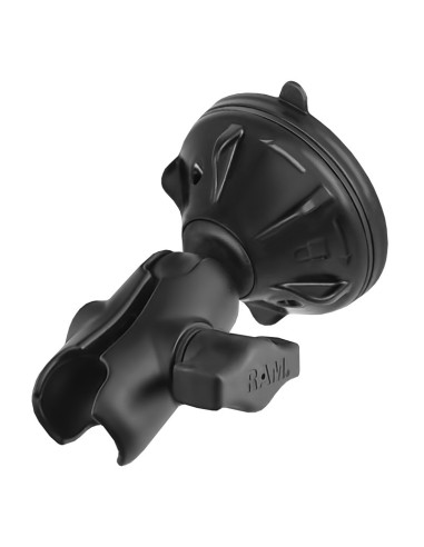 RAM® Twist-LockT Small Suction Cup Base with Double Socket Arm