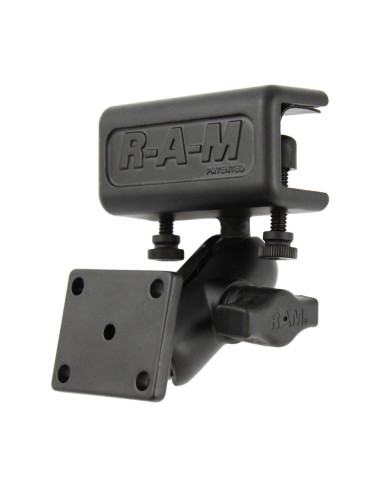 RAM® Glare Shield Clamp Double Ball Mount with AMPS Hole Pattern