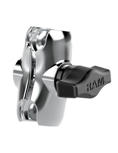 RAM® Chrome Double Socket Arm - B Size Short