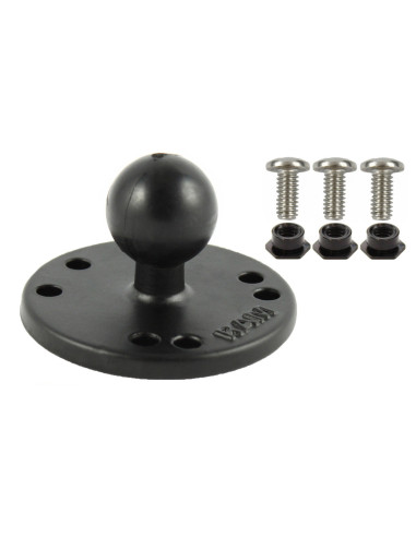 RAM® Round Plate with Ball & n6-32 Hardware for Garmin GPSMAP + More