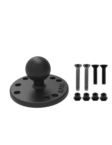 RAM® Round Plate with Ball & Mounting Hardware for Garmin StreetPilot