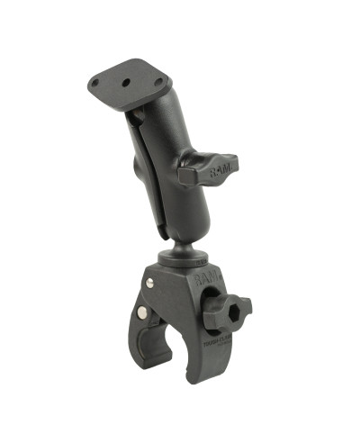 RAM® Tough-ClawT Small Clamp Mount with Diamond Plate - Medium Arm