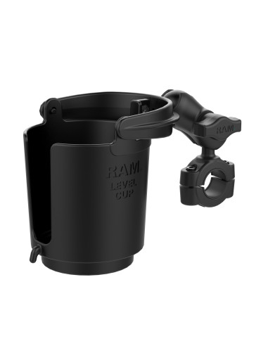 RAM® Level CupT 16oz Drink Holder with RAM® TorqueT Medium Rail Base