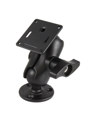 RAM® Double Ball Mount with 75x75mm VESA Plate and Jam Nut - Short