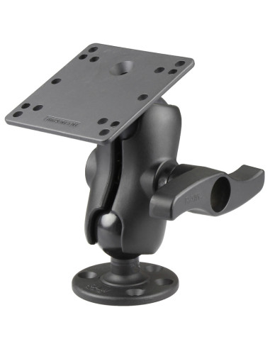 RAM® Double Ball Mount with 100x100mm VESA Plate and Large Knob - Short