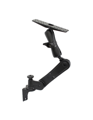 RAM® Vertical Ratchet Mount with Double Ball Mount and Electronics Plate