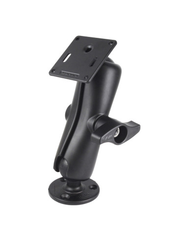 RAM® Double Ball Mount with 75x75mm VESA Plate and Jam Nut - Medium