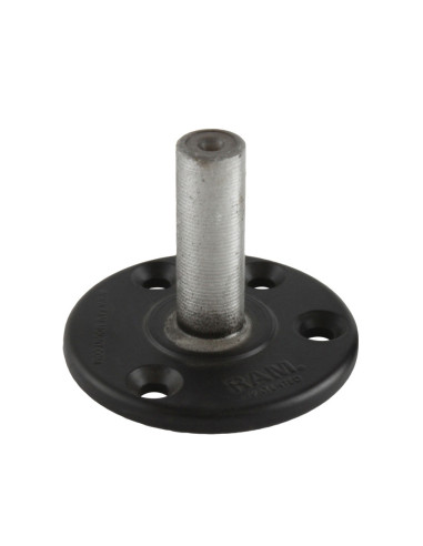 RAM® Large Round Plate with 1/2" NPT Post