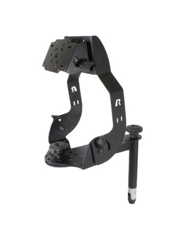 RAM® MDT Display Mount with Long Flange and 8" Upper Pole