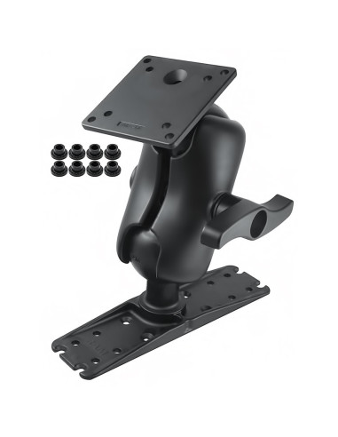 RAM® Ball Mount with 100x100mm VESA Plate & Large Electronics Plate