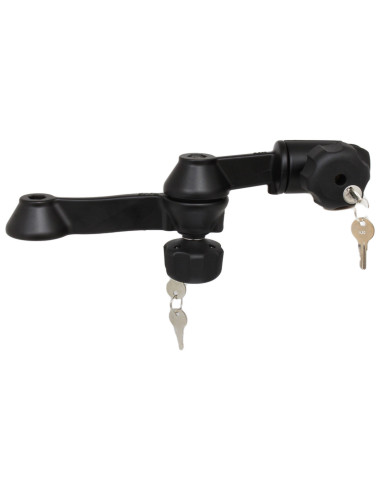 RAM® 12" Locking Double Swing Arm with Swivel Socket