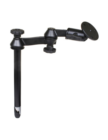 RAM® 12" Upper Pole with Double Swing Arms & Large Round Plate