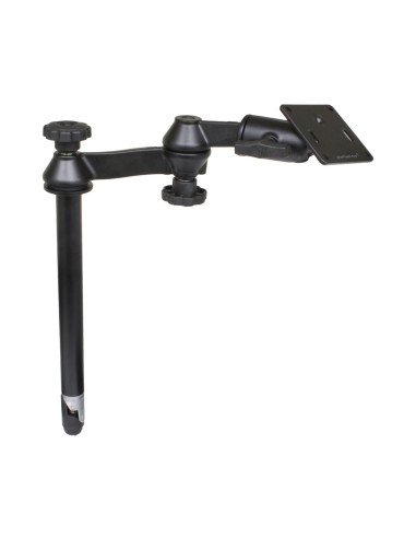 RAM® 12" Upper Pole with Double Swing Arms & 75x75mm VESA Plate