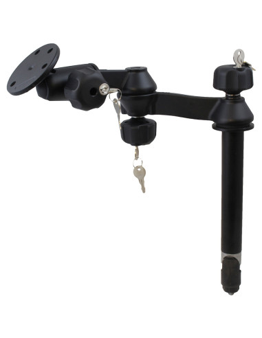 RAM® 8" Upper Pole with Locking Double Swing Arms and Large Round Plate