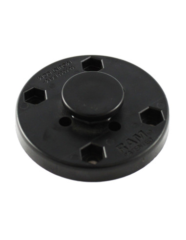 RAM® Composite Octagon Button with Round Plate