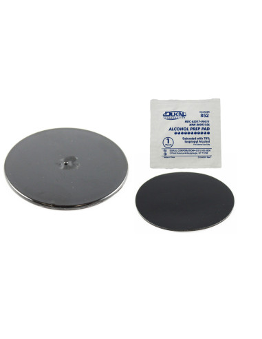 RAM® Black 3" Adhesive Plate for Suction Cups