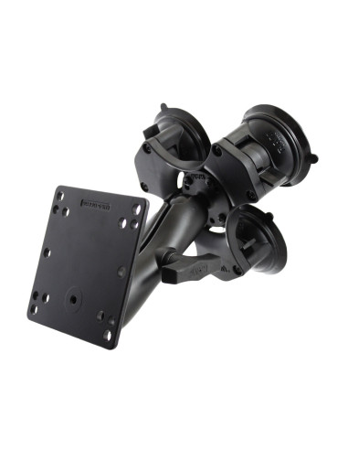 RAM® Twist-LockT Triple Suction Mount with 100x100mm VESA Plate - Medium