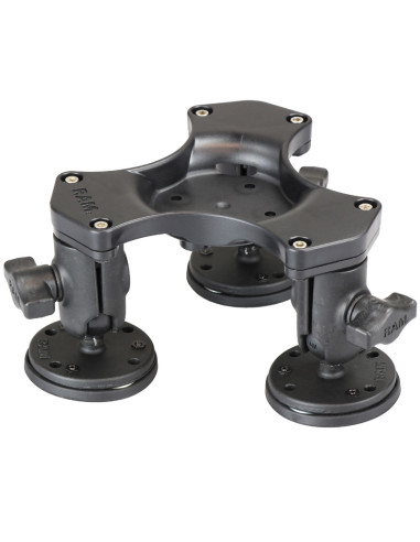 RAM® Triple Ball and Socket Magnetic Base with AMPS Hole Pattern