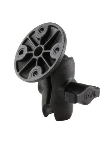 RAM® Composite Double Socket Arm with Round Plate