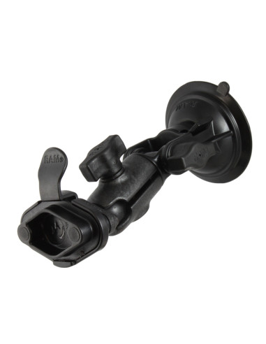 RAM® Twist-LockT Composite Suction Cup Ratchet Mount with Quick Release