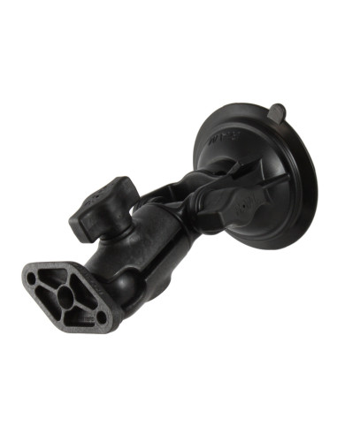 RAM® Twist-LockT Composite Suction Cup Ratchet Mount with Diamond Plate