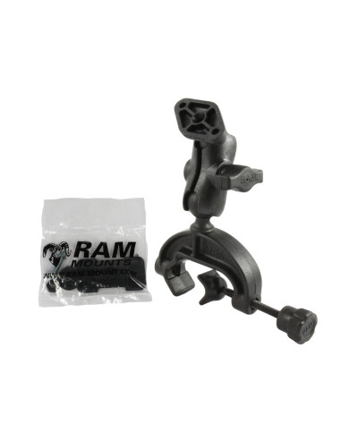 RAM® Composite Yoke Clamp Mount with Diamond Plate - Short