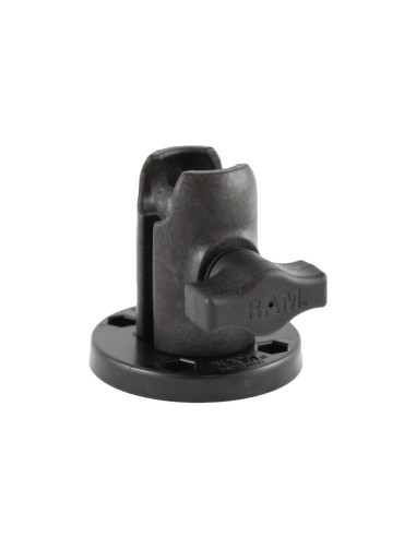 RAM® Single Socket Arm with Round Swivel Plate