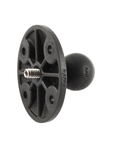 RAM® Composite Ball Adapter with Round Plate and 1/4"-20 Threaded Stud