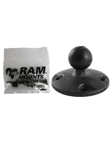 RAM® Composite Round Plate with Ball & Hardware for Garmin GPSMAP + More