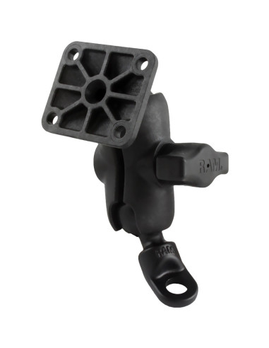 RAM® Double Ball Mount with 9mm Angled Bolt Head Adapter and AMPS Plate