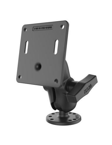 RAM® Double Ball Mount with 75x75mm VESA Plate - C Size Short