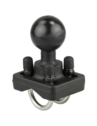 RAM® Double U-Bolt Ball Base for .75" - 1" Rails