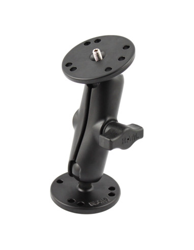 RAM® Double Ball Mount with 1/4"-20 Male Thread - B Size Medium