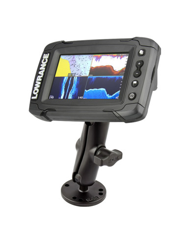 RAM® Double Ball Mount for Lowrance Elite-4 & Mark-4 Series