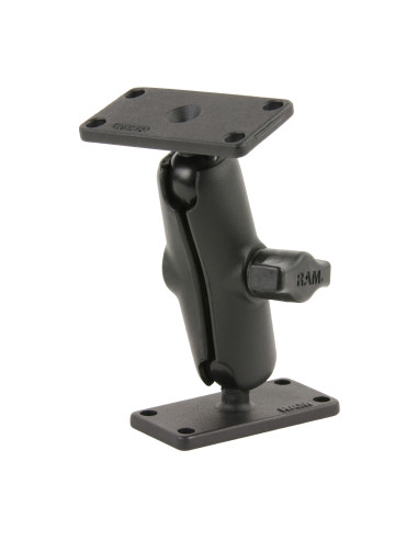 RAM® Double Ball Mount with Two 1.5" x 3" Plates