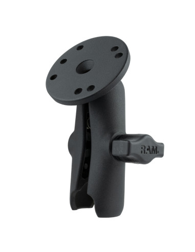 RAM® Double Socket Arm with Round Plate - B Size Medium