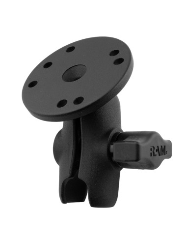 RAM® Double Socket Arm with Round Plate - B Size Short