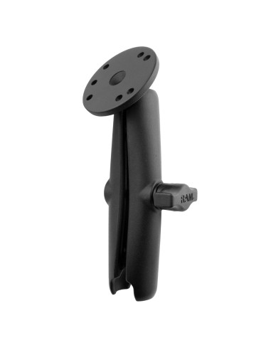 RAM® Double Socket Arm with Round Plate - B Size Long