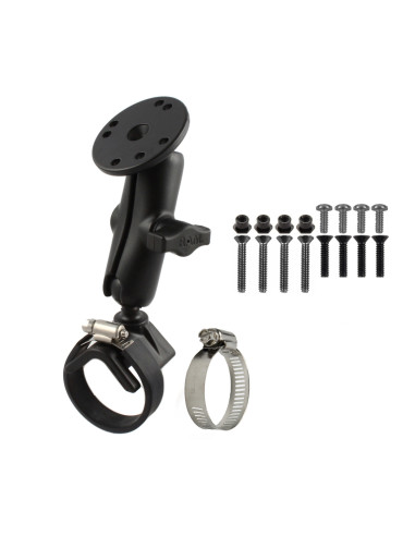 RAM® Strap Hose Clamp Mount with Hardware for Garmin GPSMAP + More