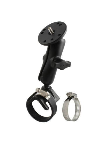 RAM® Strap Hose Clamp Mount with 1/4"-20 Camera Adapter - Medium