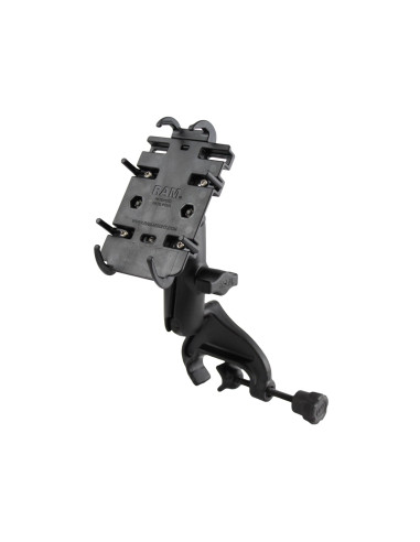 RAM® Quick-GripT Phone Mount with Yoke Clamp Base