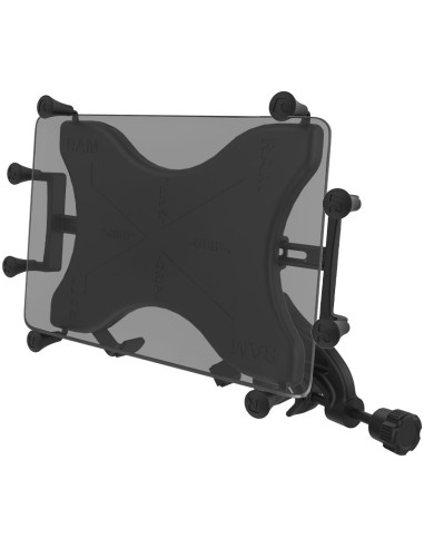 RAM® X-Grip® Mount with Yoke Clamp Base for 9"-11" Tablets