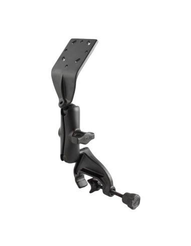 RAM® Double Ball Yoke Clamp Mount with Angled Extension Plate - Medium