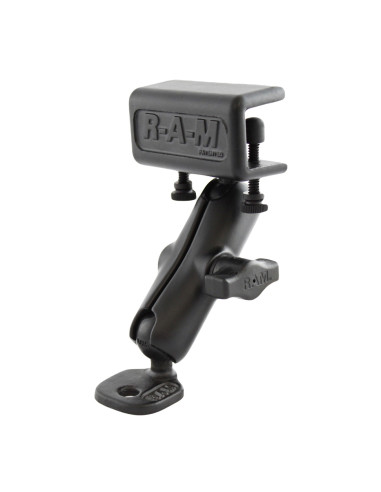 RAM® Double Ball Glare Shield Clamp Mount with Ski Mirror Adapter