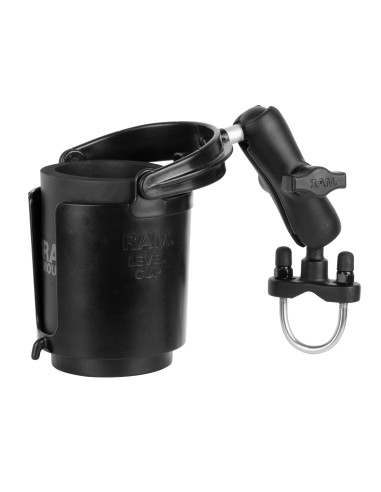 RAM® Level Cup 16oz Drink Holder with U-Bolt Base - 1" - 1.25" Rails