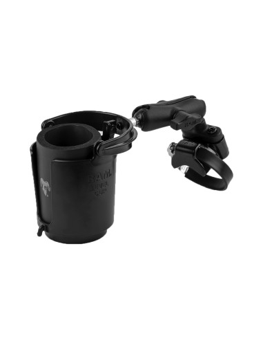 RAM® Level CupT 16oz Drink Holder with ATV/UTV Rail Base