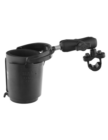 RAM® Level Cup 16oz Drink Holder with U-Bolt Base - .5" - 1.25" Rails