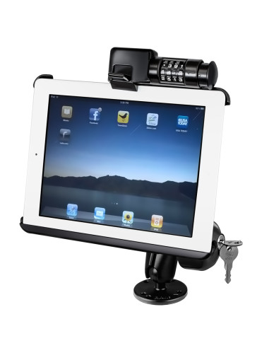 RAM® Drill-Down Mount with RAM® Latch-N-LockT for Apple iPad Gen 1 & 2